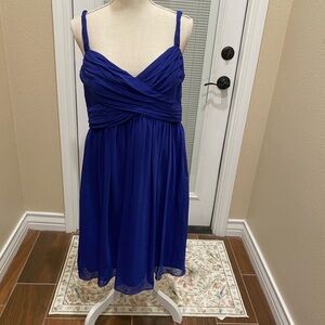 London Times Royal Blue Midi Dress